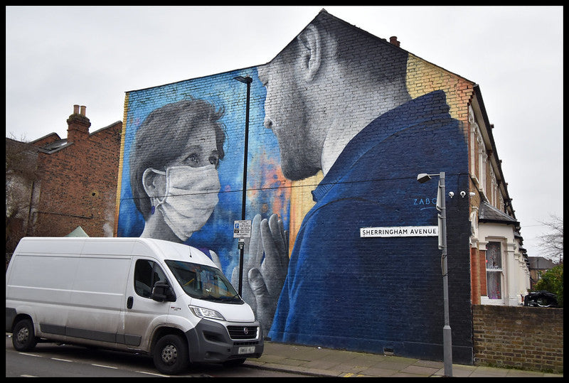 ‘I Miss You’ by ZABOU Street Art Tottenham London Inspired By COVID-19 Impact