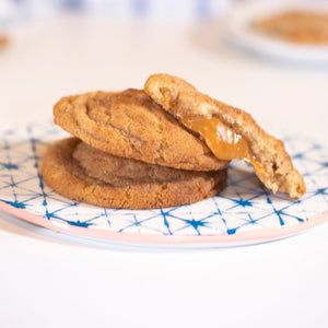 Snickerdoodle Salted Caramel LavaCookies