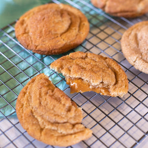 Snickerdoodle Salted Caramel LavaCookies
