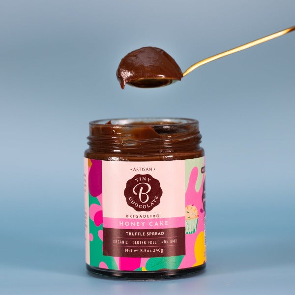 brazilian spiced honey cake chocolate brigadeiro truffle spread jar