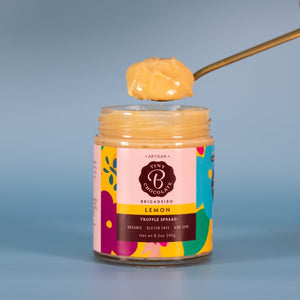 lemon truffle brigadeiro spread jar