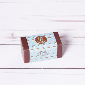 Brigadeiros in a crafted tiny party favor box